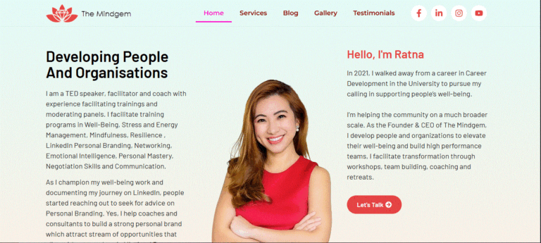 Coaching & Leadership Development Website