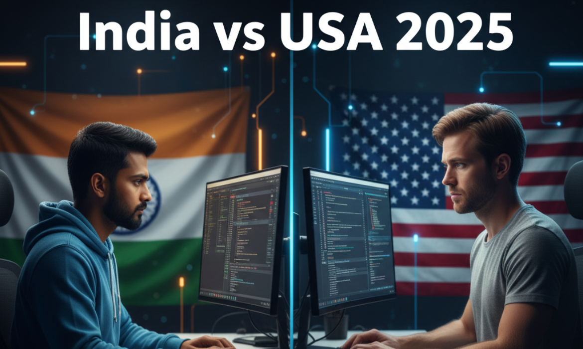 hire web developer India vs USA
