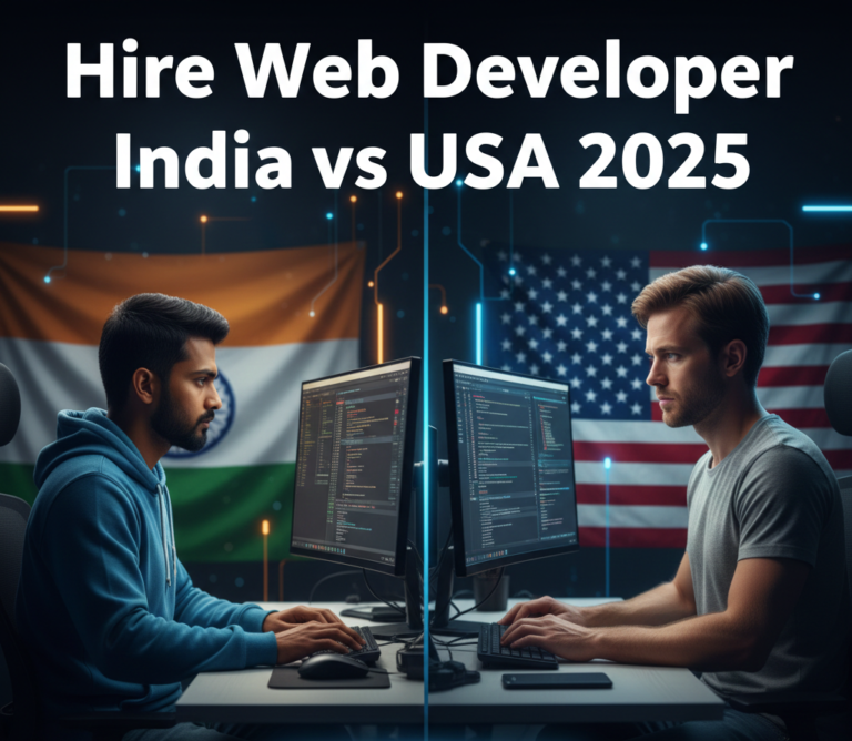 hire web developer India vs USA
