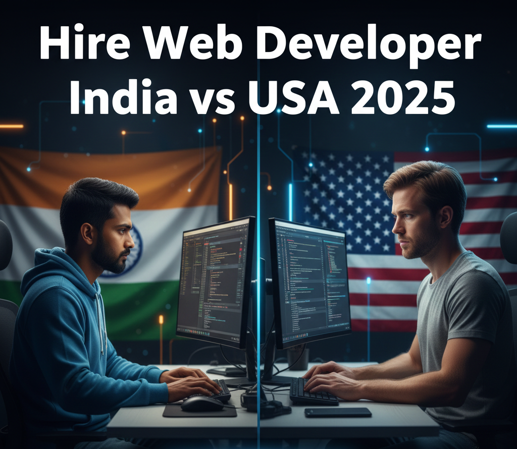hire web developer India vs USA