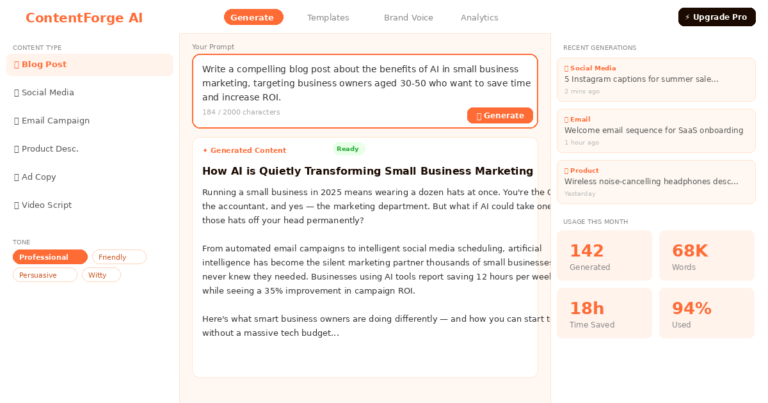 Content Generation Platform