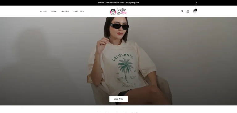 Women’s Streetwear eCommerce Website (Shopify)
