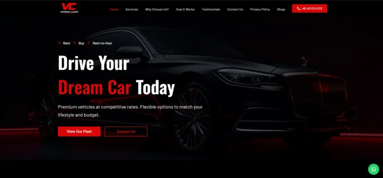 Car Rental & Sales Website for Australian Market