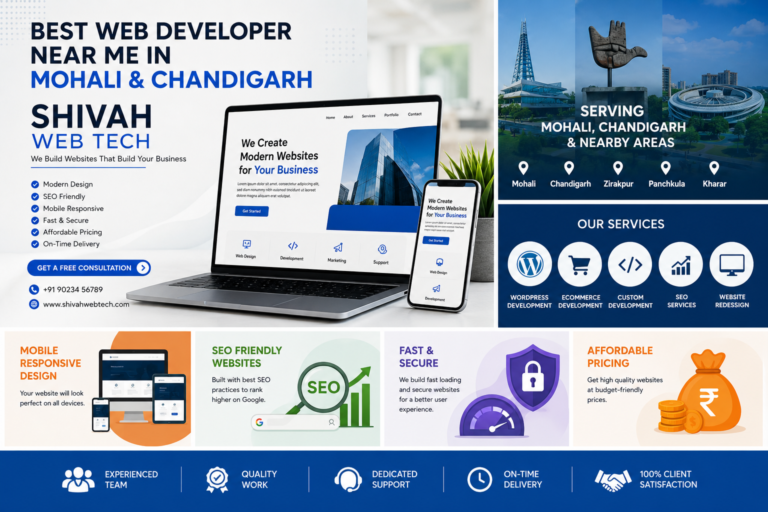 Best Web Developer Near Me in Mohali & Chandigarh