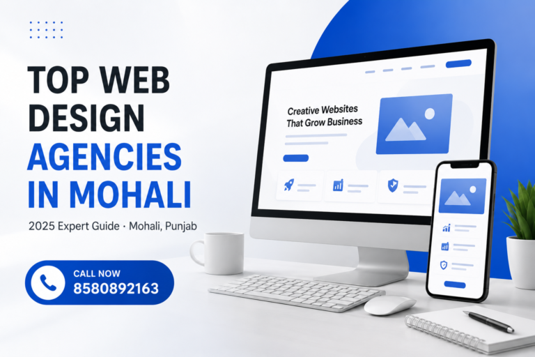 Top Web Design Agencies in Mohali