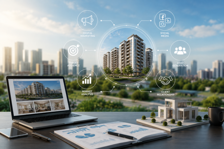 Shivah Web Tech – Marketing agency for real estate in Mohali offering digital marketing, social media marketing, lead generation, and branding services for property businesses.