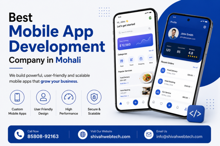 Best Mobile App Development Company in Mohali