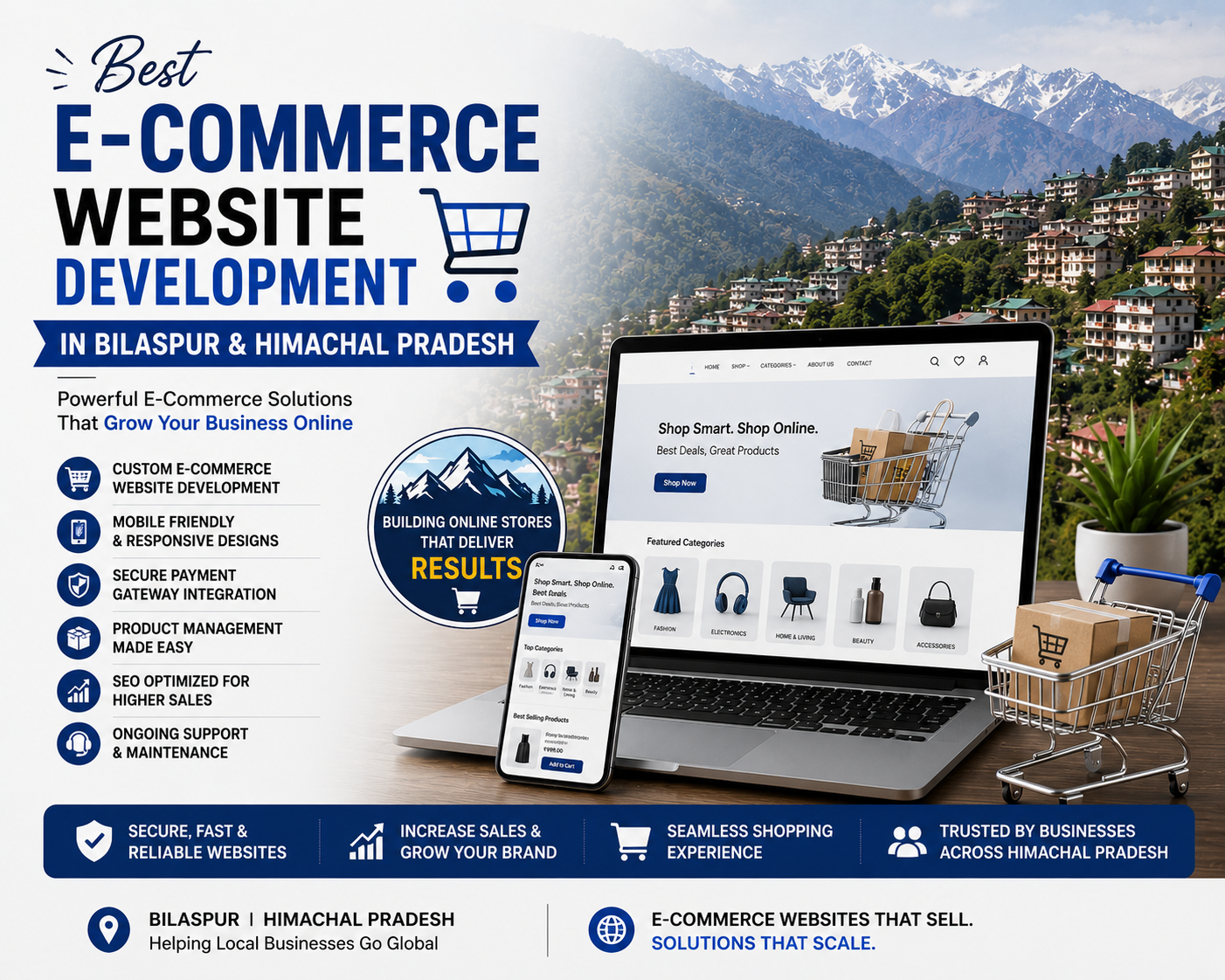 Best E-Commerce Website Development in Bilaspur & Himachal Pradesh