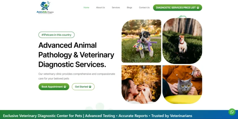 Veterinary Diagnostic Services Website